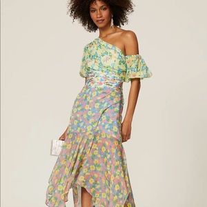 AMUR asymmetrical floral dress